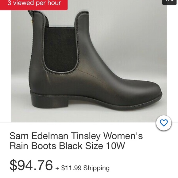Sam Edelman Rain Boots size 4 - Picture 2 of 2